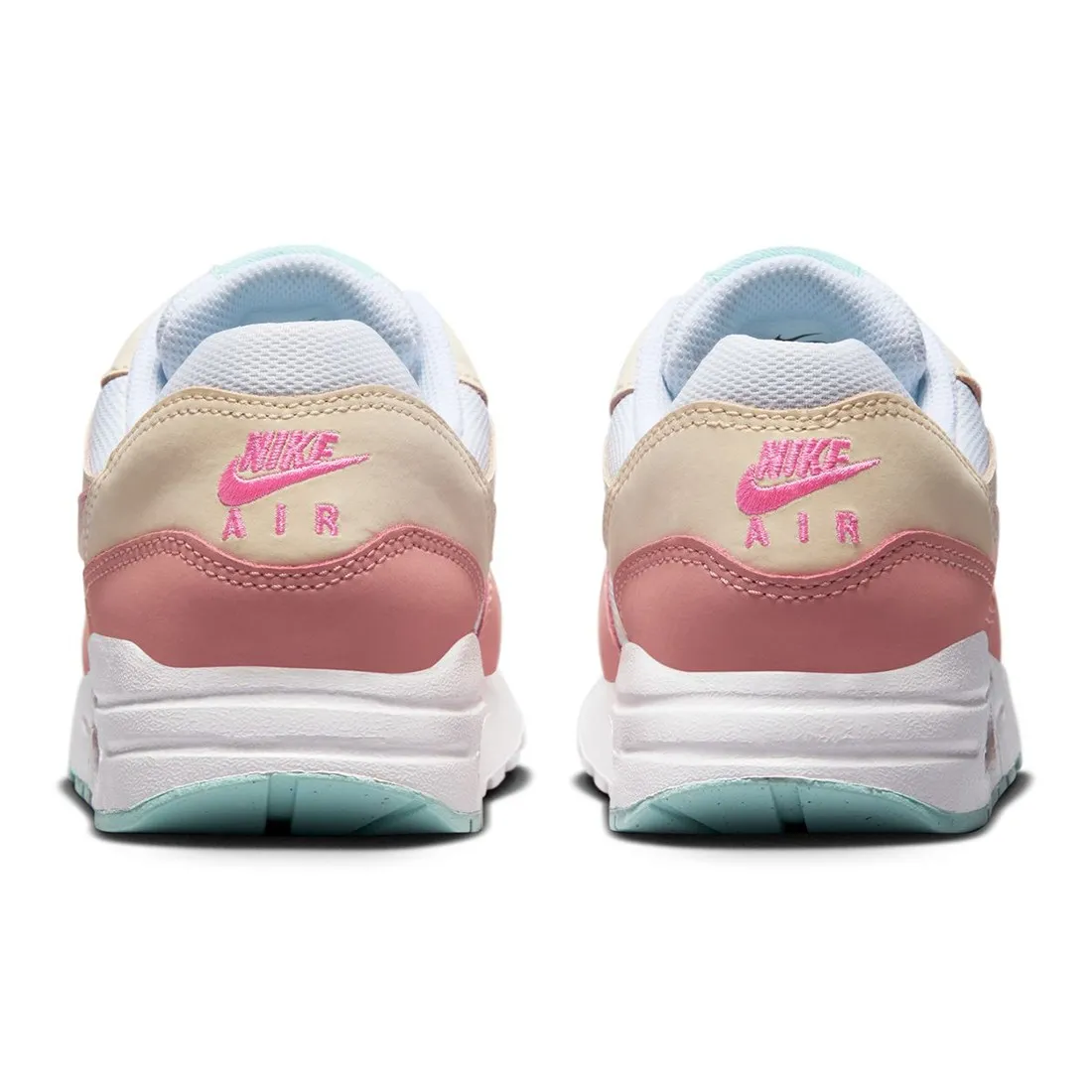 Nike Big Kids Air Max 1 (white / red stardust-guava ice-pink spell)