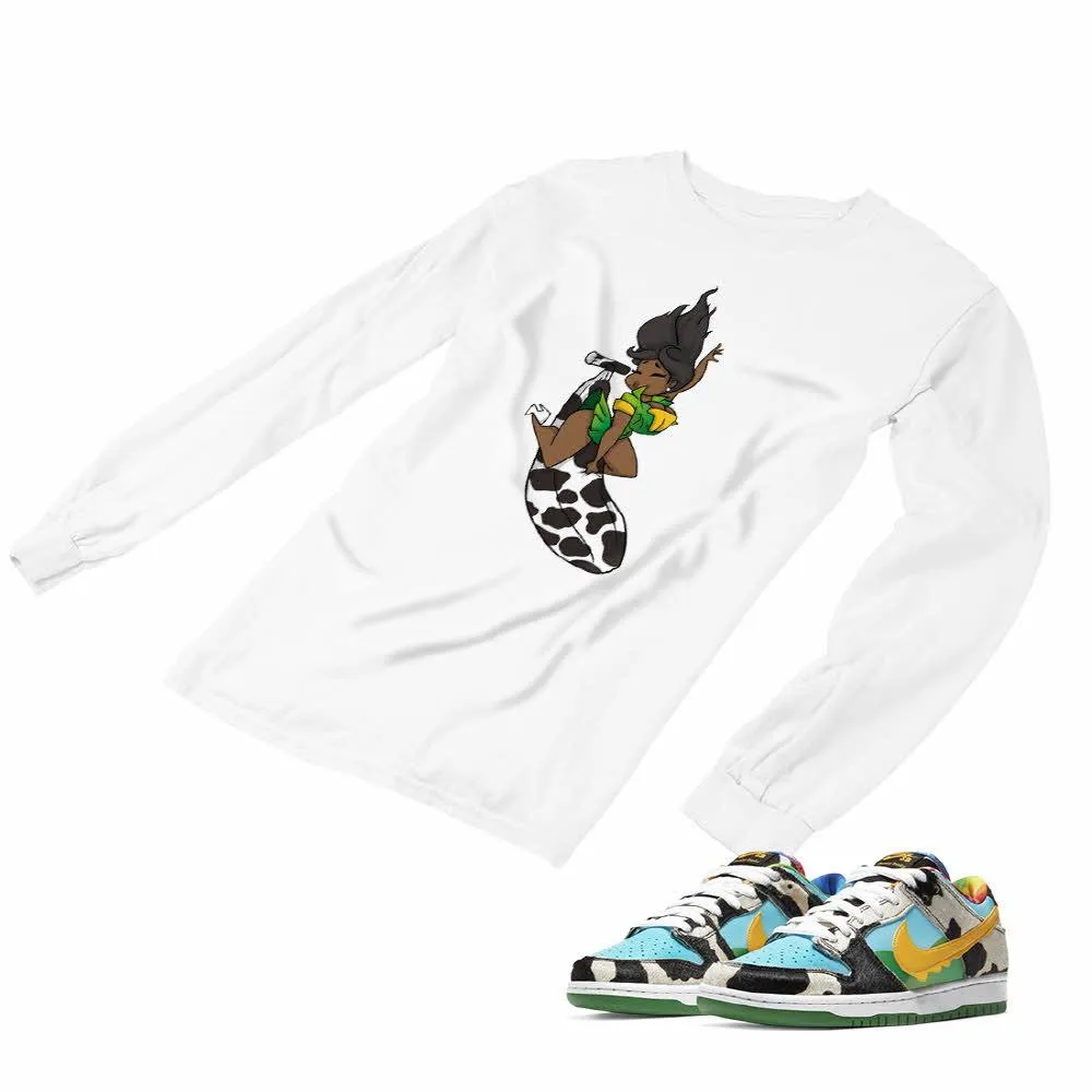 Nike Dunk Ben Jerry’s Matching Custom Designed Long Sleeve T shirt ND 1-2-12