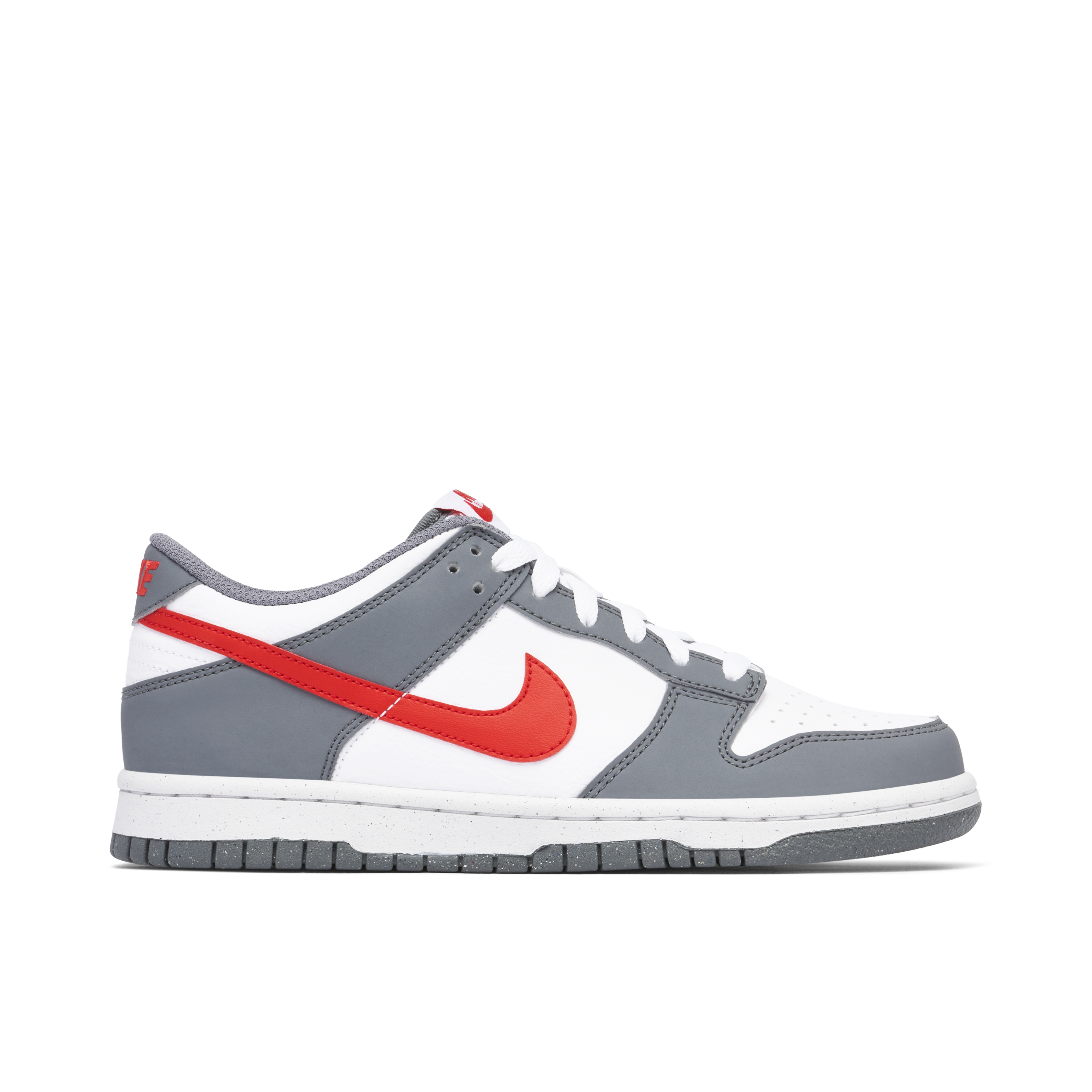 Nike Dunk Low Next Nature Smoke Grey Light Crimson GS | FB8038-001 | Laced