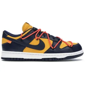 Nike Dunk Low Off White University Gold Midnight Navy