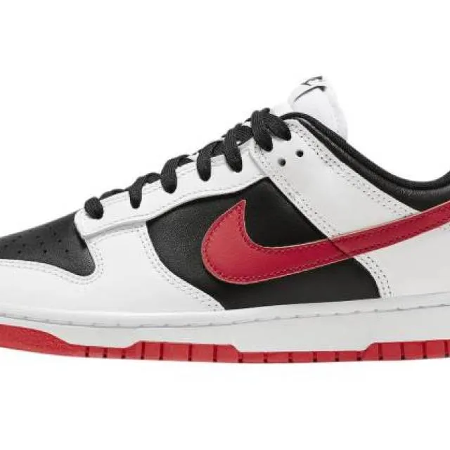 NIKE DUNK LOW WHITE BLACK UNIVERSITY RED