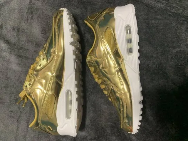 Nike wmns air max 90 metallic gold