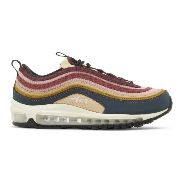 Nike women's air max 97 (multi-color corduroy/ deep jungle/ white/ bronzine/ sesame/ red stardust/ c