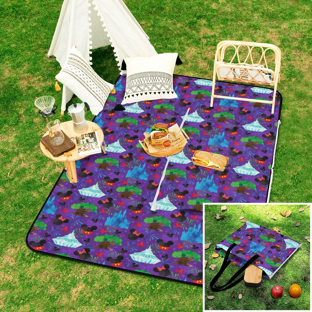 Park Hopper Fireworks Zipper Picnic Mat