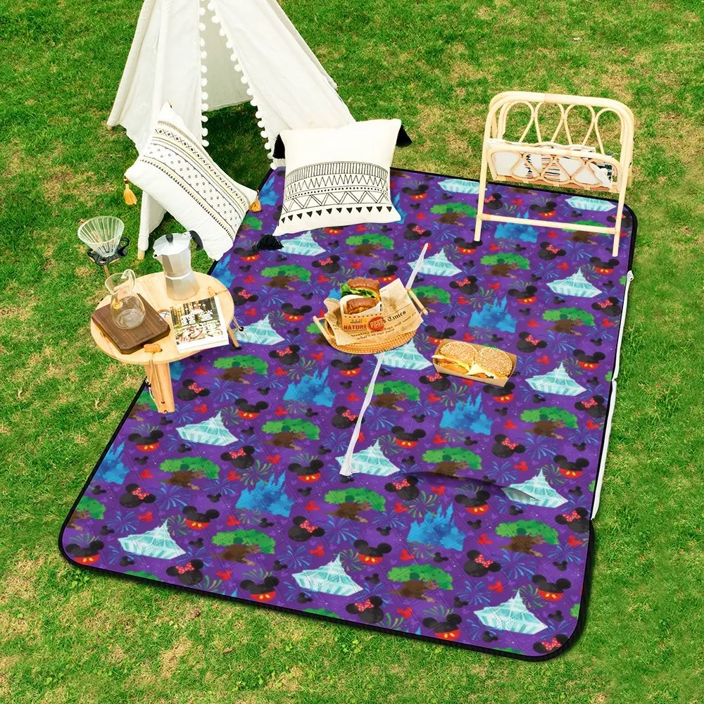 Park Hopper Fireworks Zipper Picnic Mat