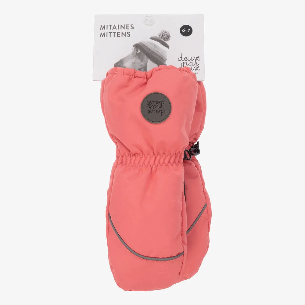 Pink Ski Mittens