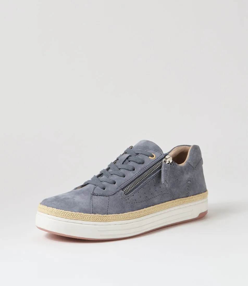 PLANET Kiyomi Denim Leather Sneakers