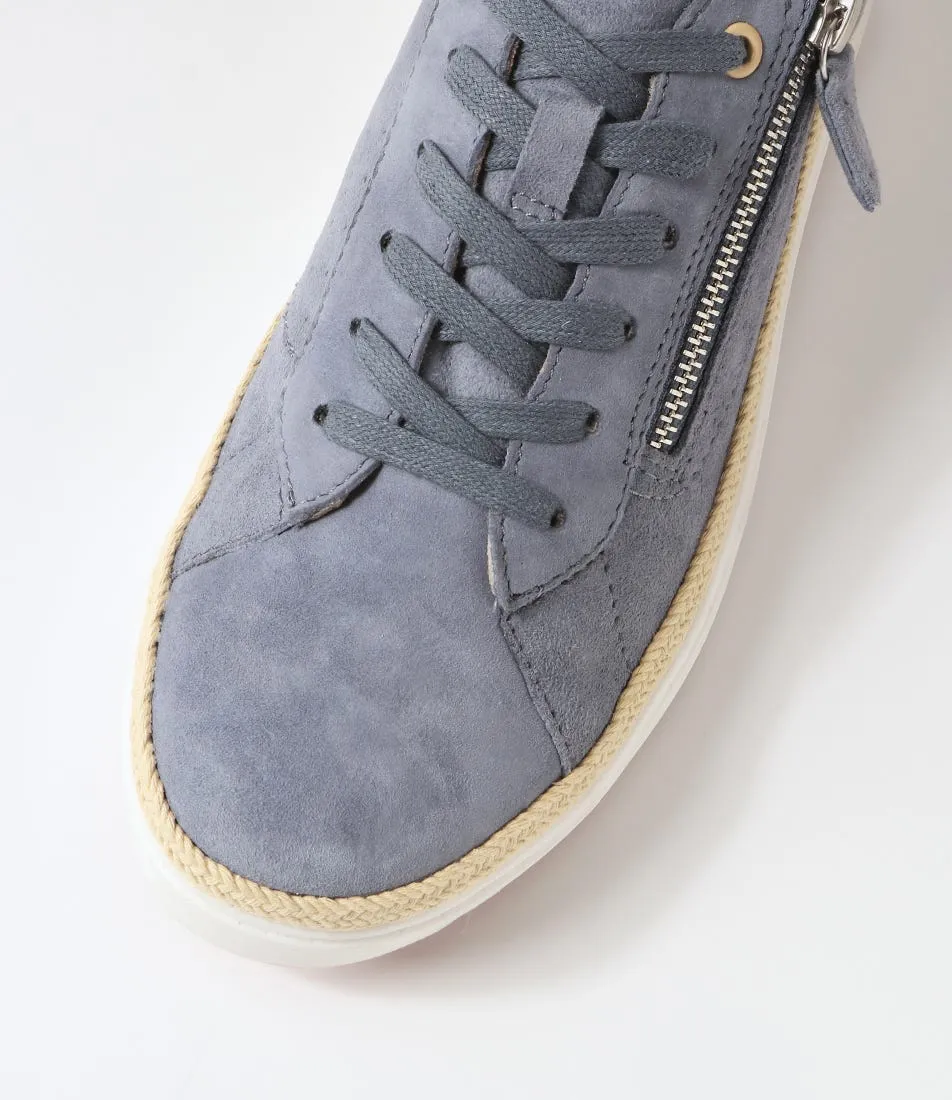 PLANET Kiyomi Denim Leather Sneakers