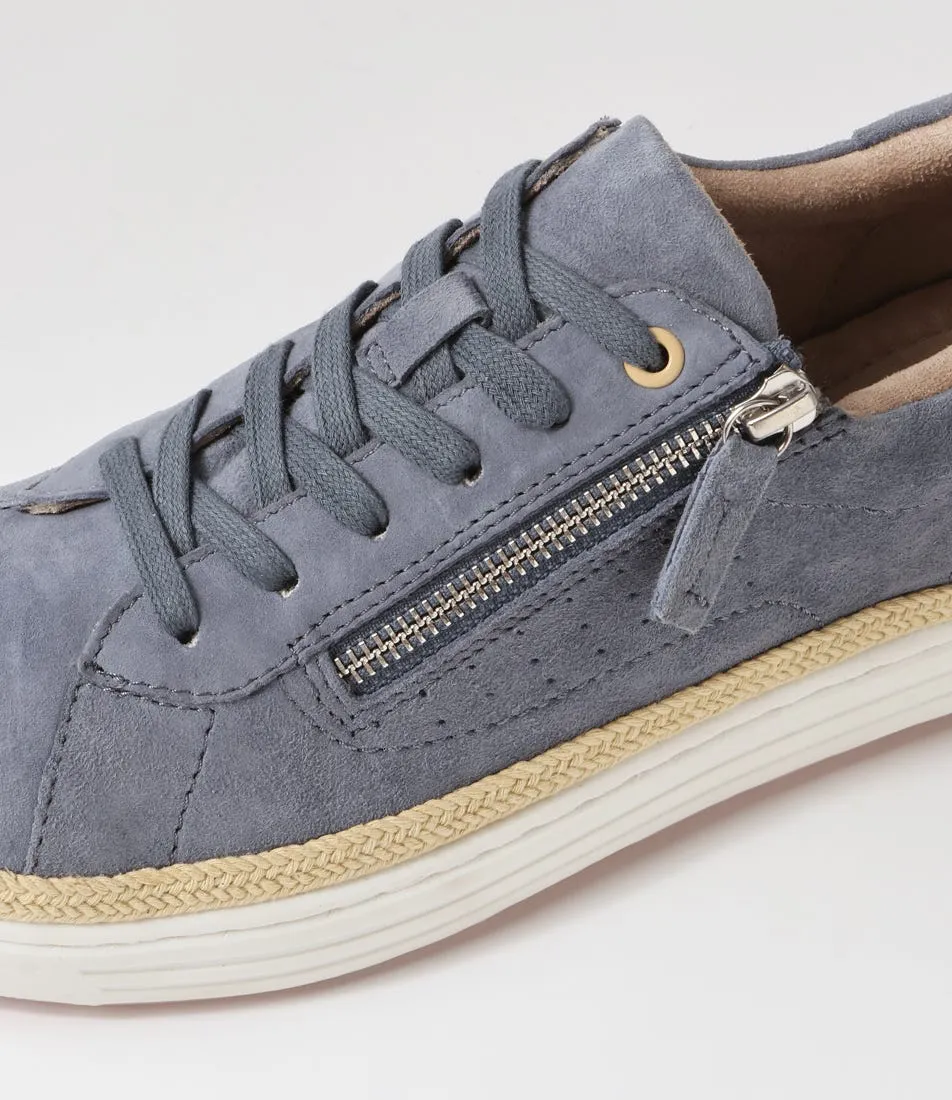 PLANET Kiyomi Denim Leather Sneakers