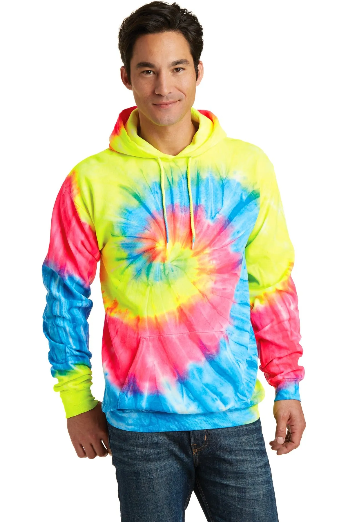 Port & Company - Men's Tie-Dye Pullover Hooded Sweatshirt