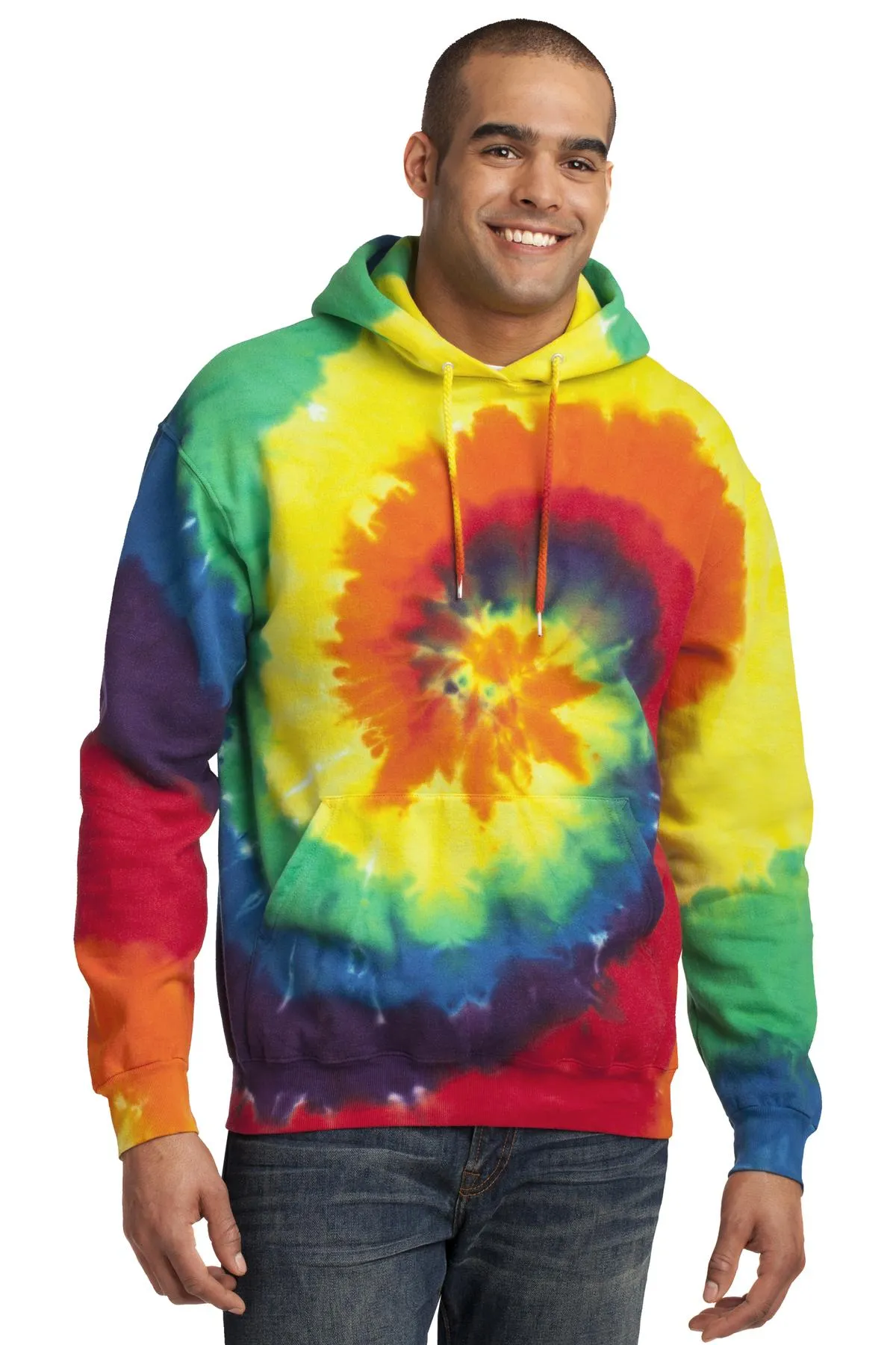 Port & Company - Men's Tie-Dye Pullover Hooded Sweatshirt