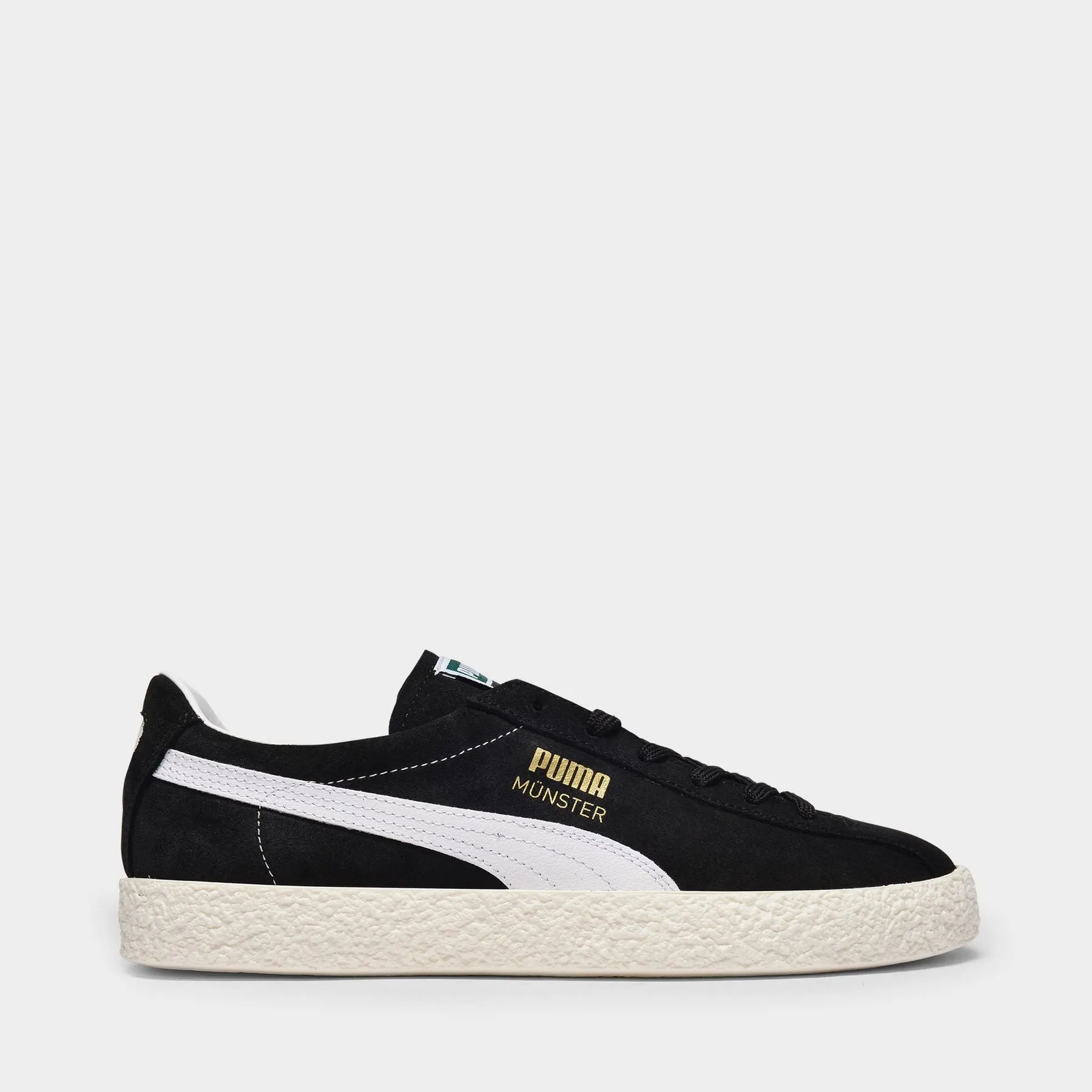 Puma  Muenster Classic Baskets in Black Leather