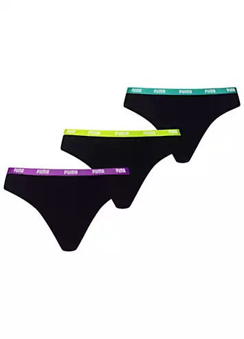 Puma Pack of 3 String Tanga Briefs | Grattan