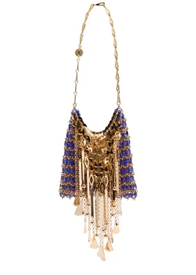 RABANNE 1969 fringed disc shoulder bag -                         -                     -                