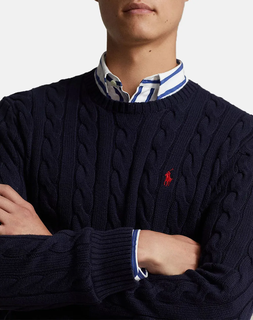 RALPH LAUREN LS DRIVER CN-LONG SLEEVE-PULLOVER