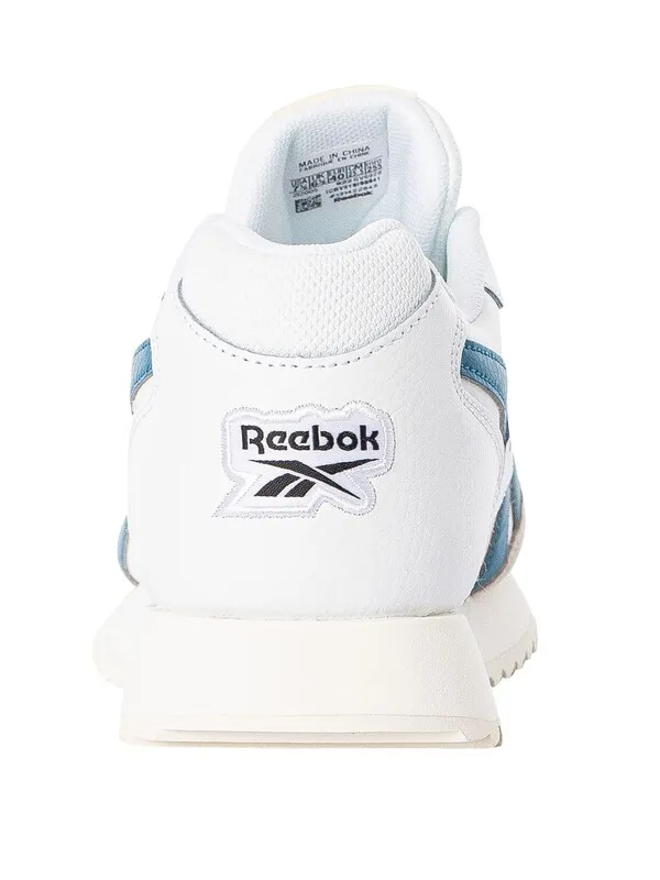 Reebok Glide Ripple Leather Trainers - White/Blue