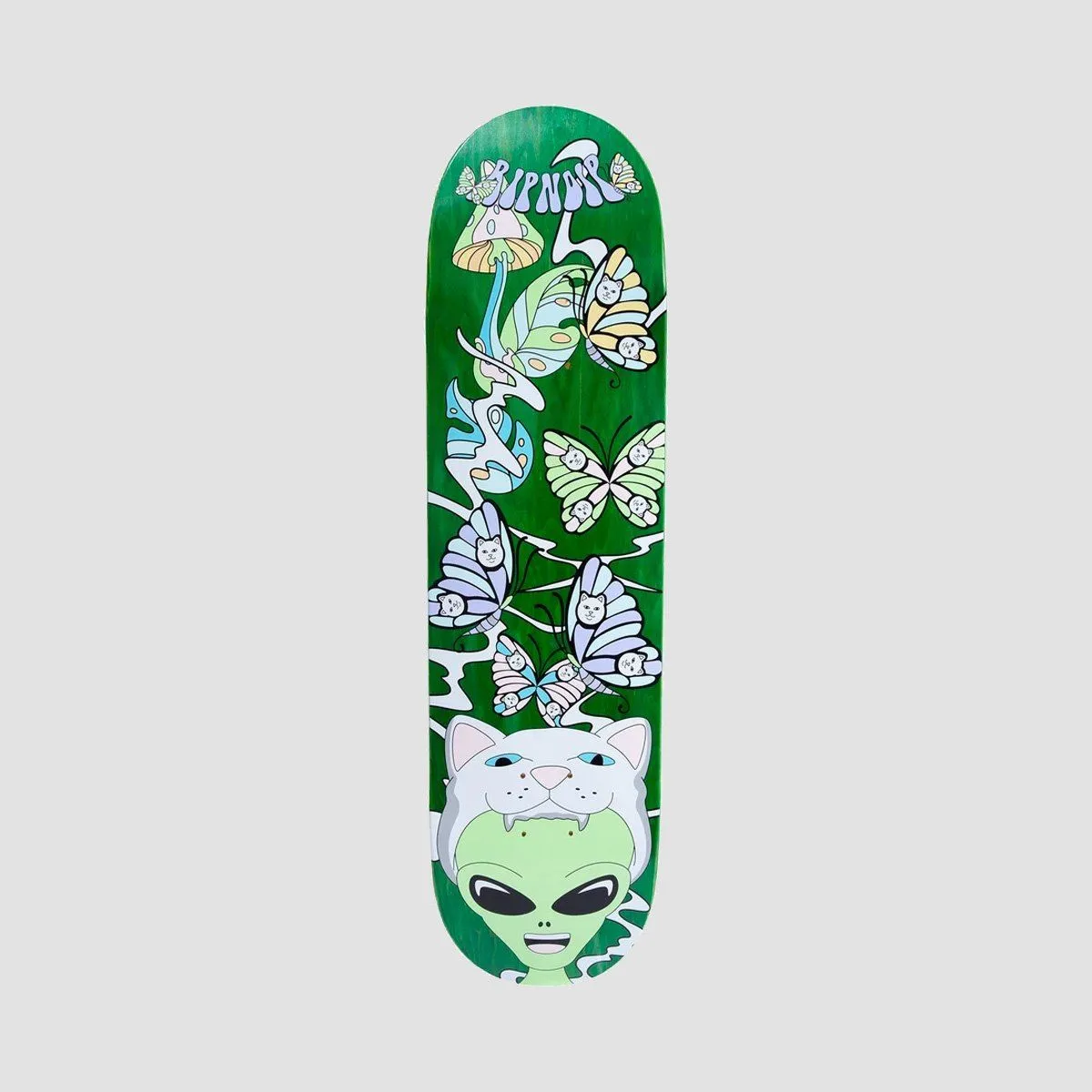 Ripndip Think Factory Skateboard Deck Green - 8.5