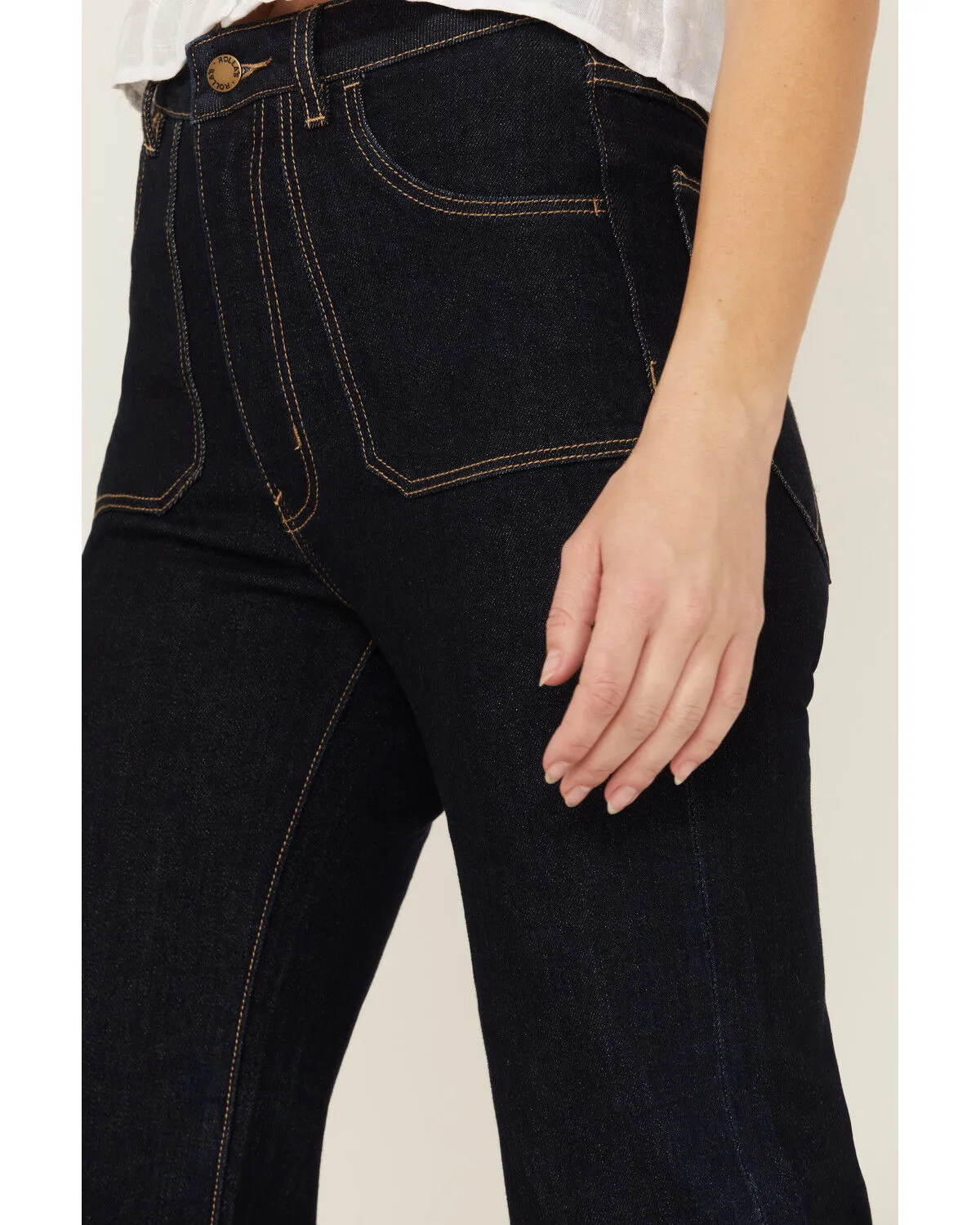 Rolla's Women's Eastcoast Dark Wash High Rise Flare Jeans