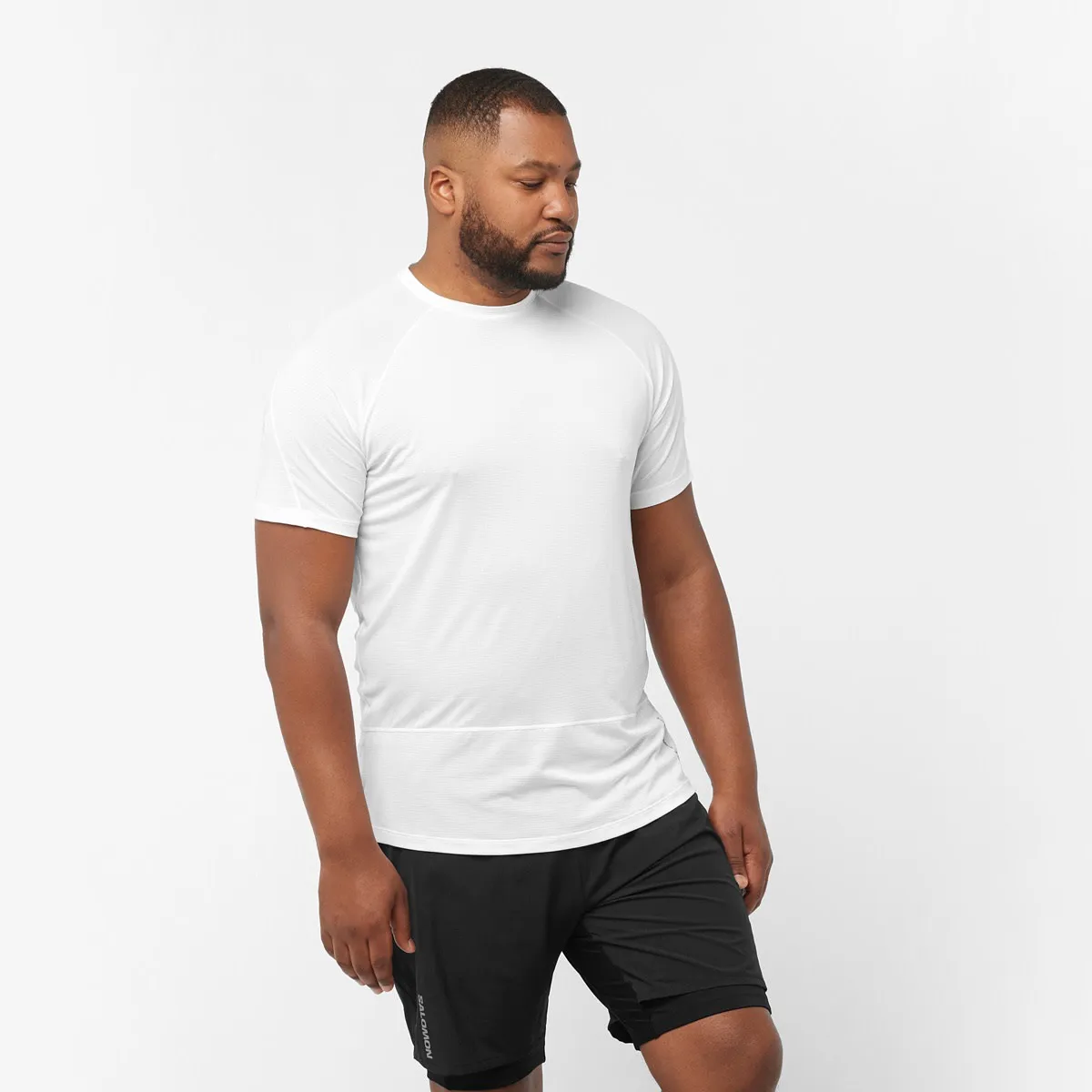 Salomon Men's Cross Run Tee White | Buy Salomon Men's Cross Run Tee White here | Outnorth