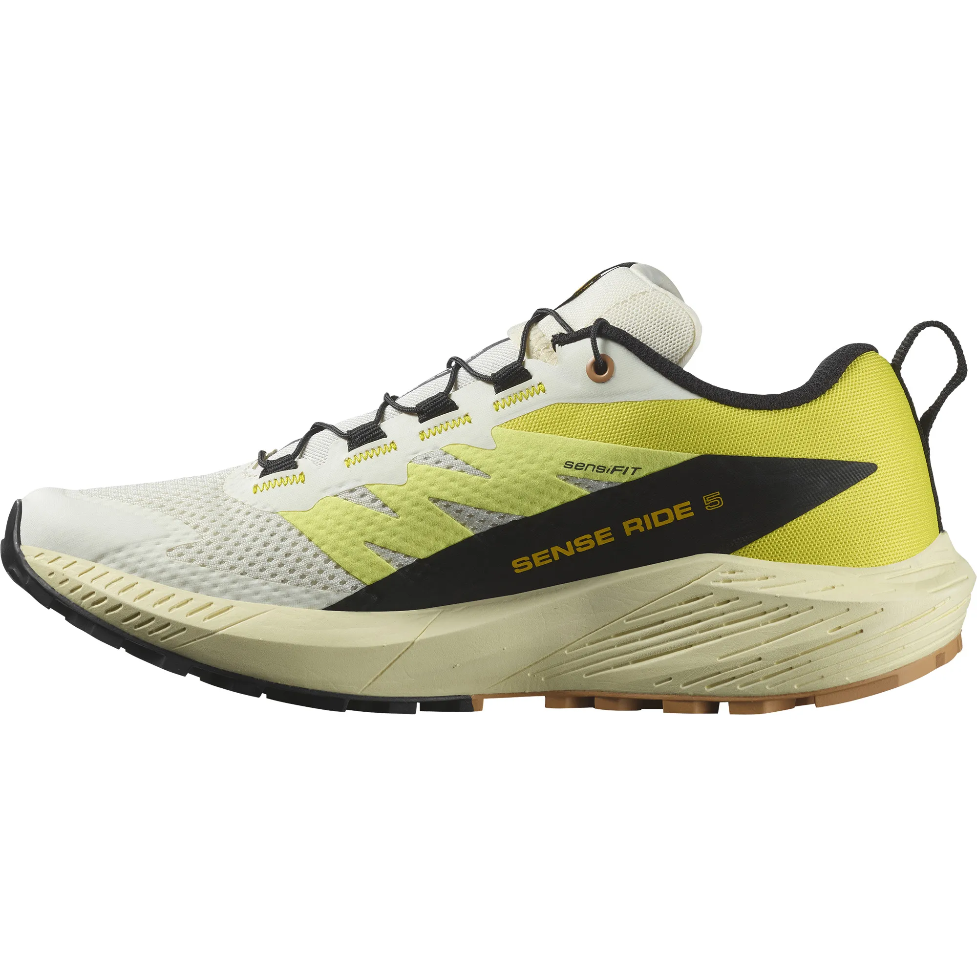 Salomon Women's Sense Ride 5 Vanilla Ice/Sulphur Spring/Black | Buy Salomon Women's Sense Ride 5 Vanilla Ice/Sulphur S