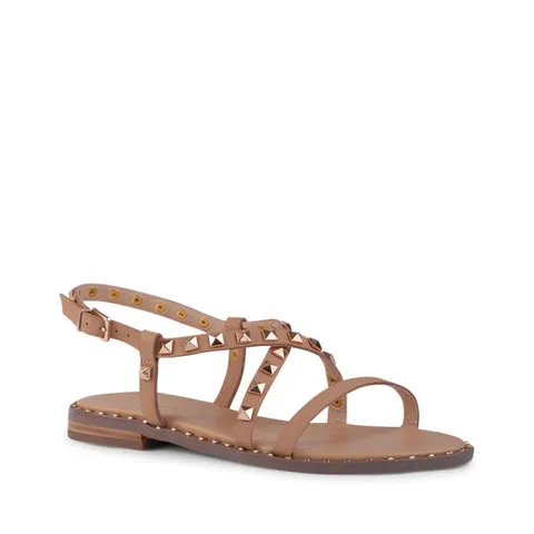 Siren BILBY STUDDED SANDALS - Camel