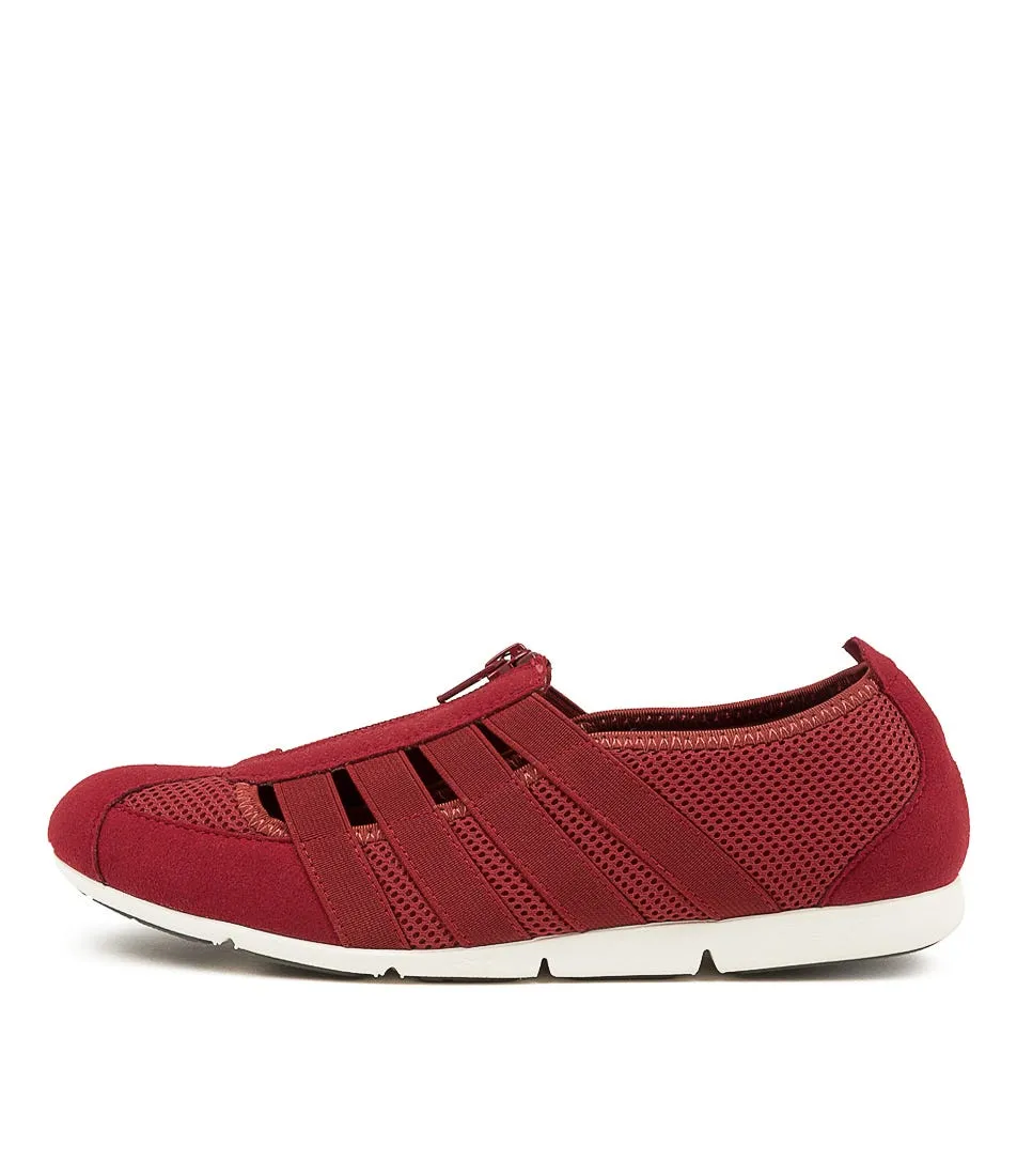 SUPERSOFT Scottie Wine Fabric Sneakers