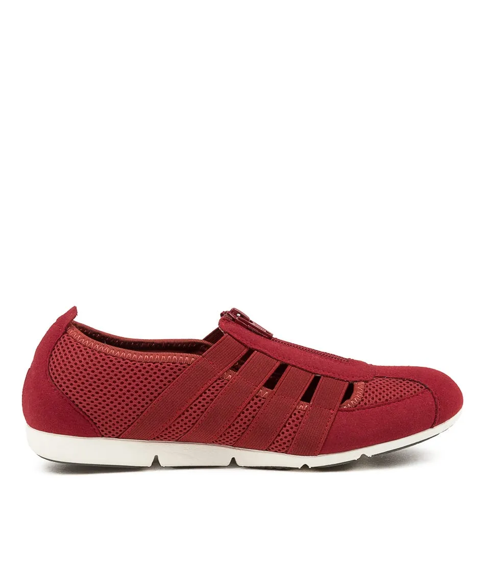 SUPERSOFT Scottie Wine Fabric Sneakers