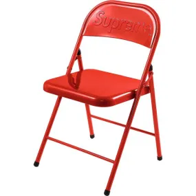 Supreme Metal Folding Chair Red