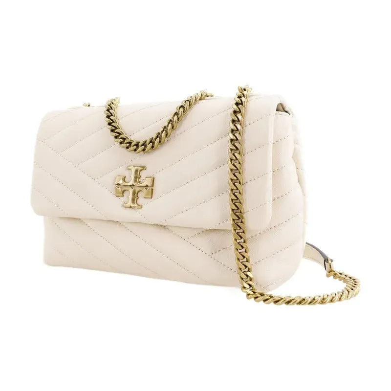     Tory Burch   Kira Convertible Shoulder Bag Herringbone Quilted Leather And Chain Strap Shoulder Bag