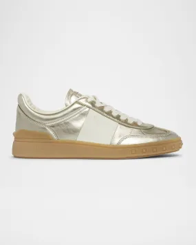 Upvillage Metallic Low-Top Sneakers