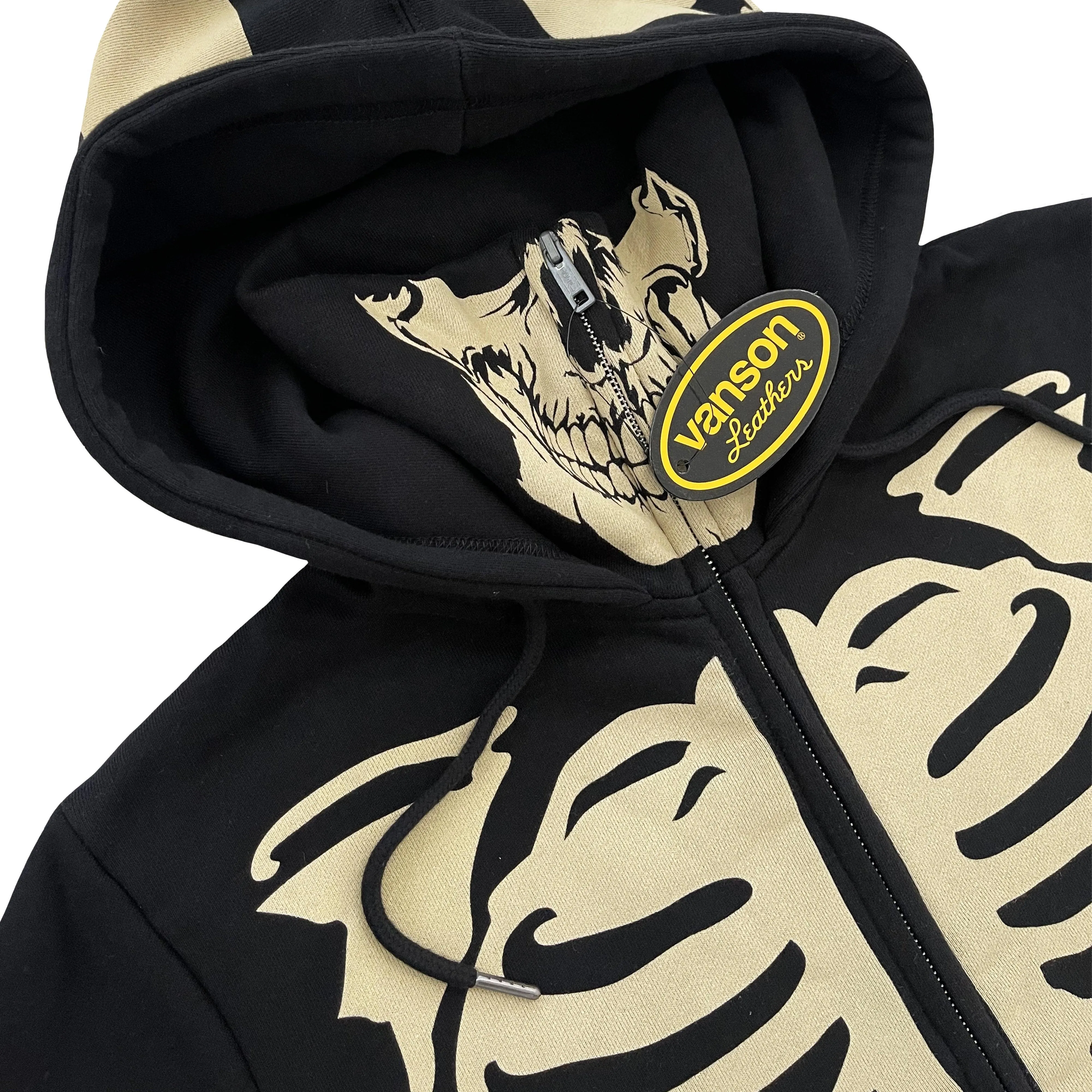 Vanson Leathers Skeleton Hoodie