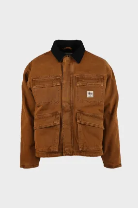 Washed Canvas Shop Jacket - Bronze