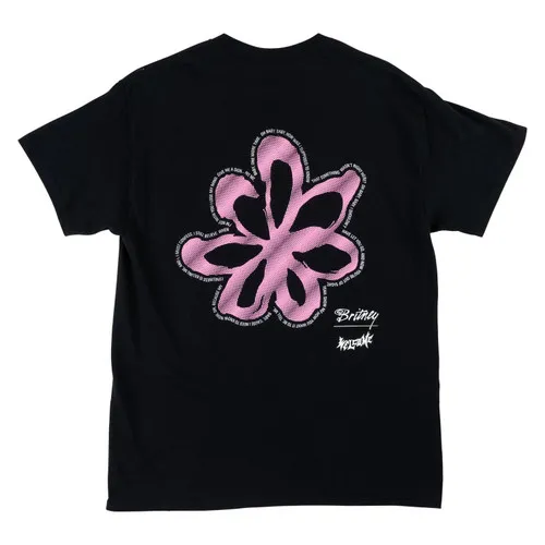 Welcome Skateboards x Britney Flower T-Shirt Black