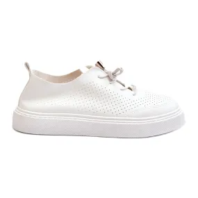 Women's Openwork Sneakers White Unassemia