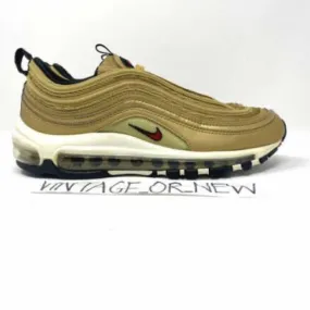 Women's 2017 nike air max ‘97 og qs metallic gold running 885691-700 sz 7.5