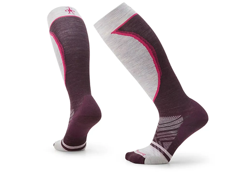 Women's Ski Targeted Cushion Print OTC Socks